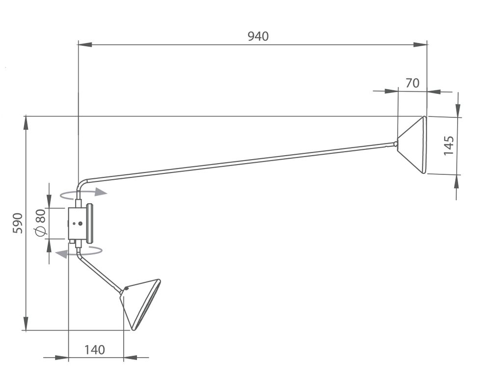 Wall lamps - CONIC DUO. - SEYVAA PARIS