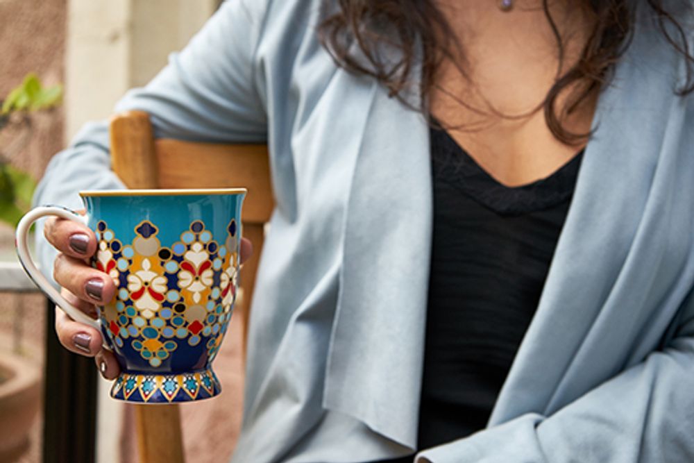 Accessoires de déco extérieure - Sursock Vitrail Dessous de Verre - IMAGES D'ORIENT