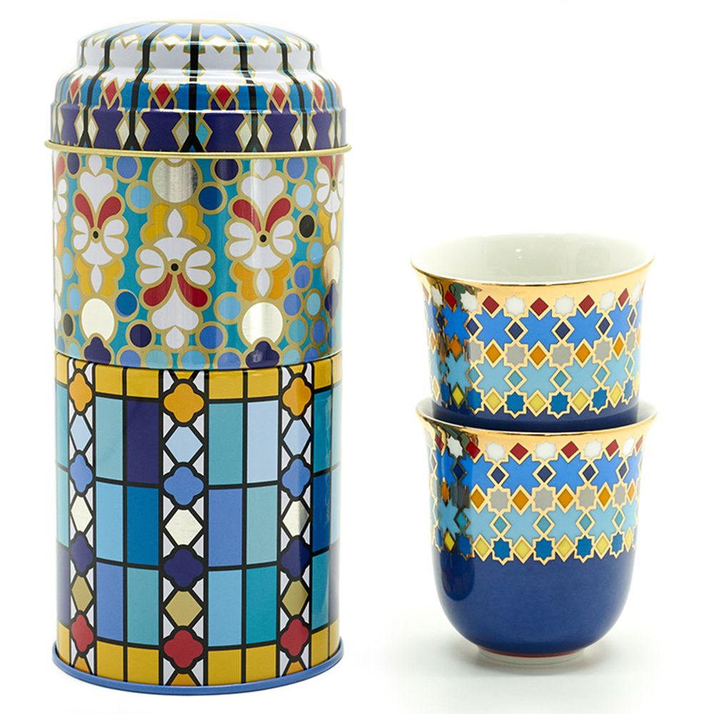 Accessoires de déco extérieure - Sursock Vitrail Dessous de Verre - IMAGES D'ORIENT
