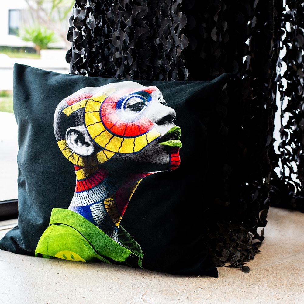 Fabric cushions - Pillow AKONANDI by HUMAN INDIGO - ARTPILO