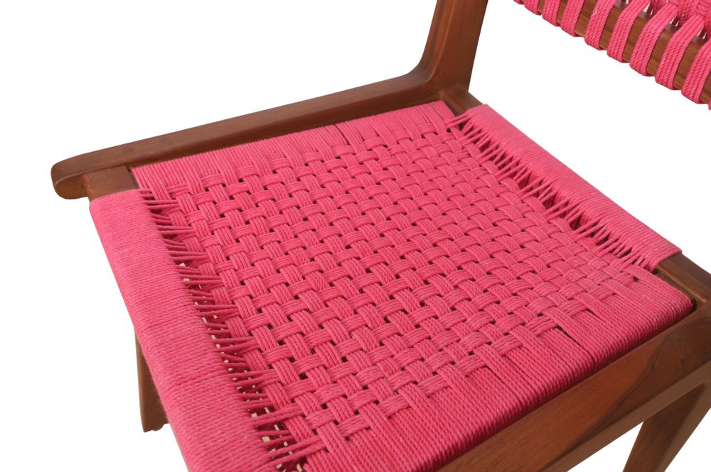 Chairs - Asandi: A weaved wooden chair - ALANKARAM