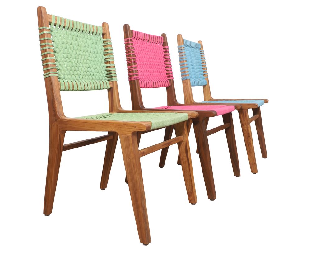 Chairs - Asandi: A weaved wooden chair - ALANKARAM