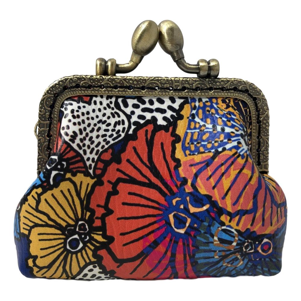 Petite maroquinerie - Porte Monnaie Rétro Flower - LA MISS SIMONE