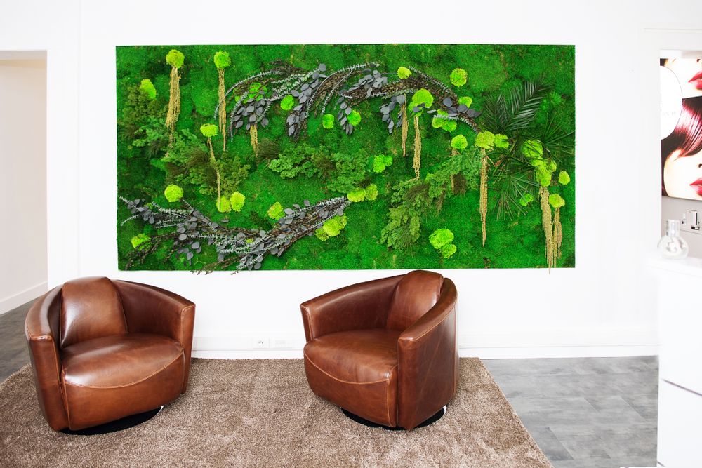 Office design and planning - Preserved Green Wall - Forest - GREEN MOOD
