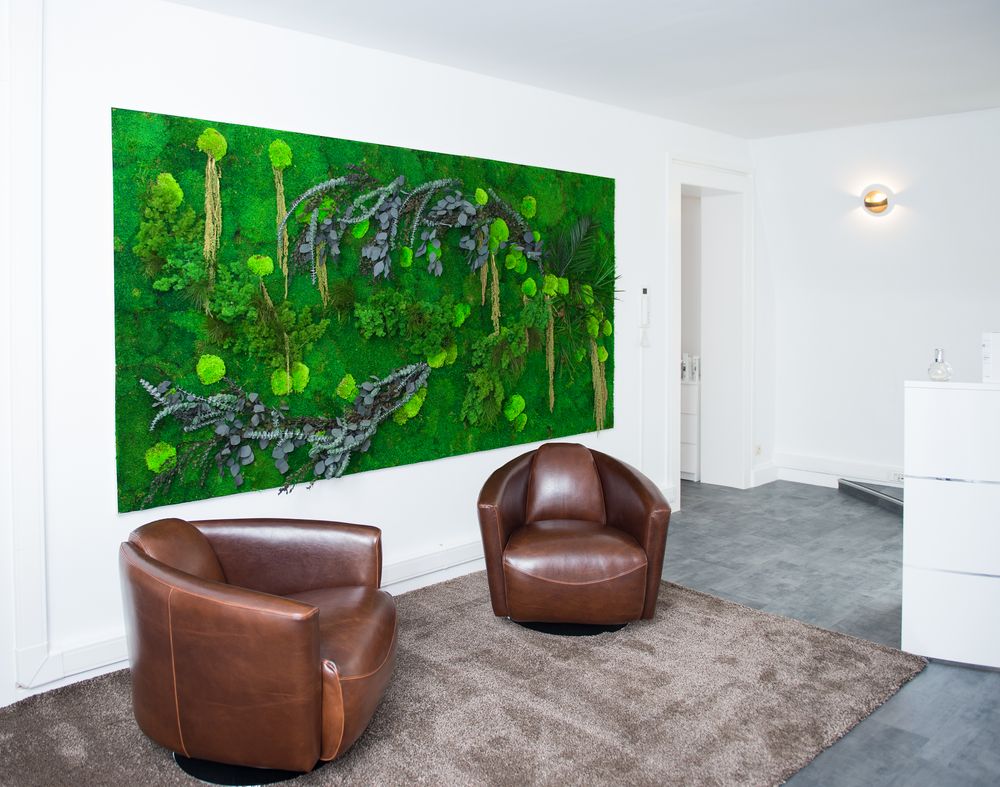 Office design and planning - Preserved Green Wall - Forest - GREEN MOOD