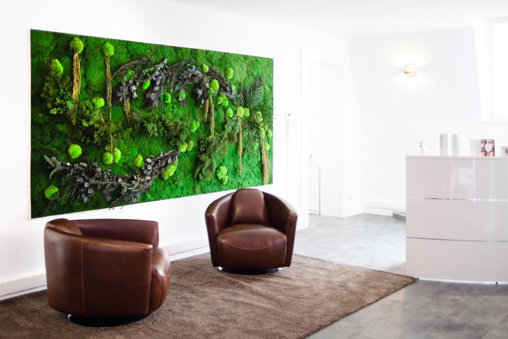 Office design and planning - Preserved Green Wall - Forest - GREEN MOOD