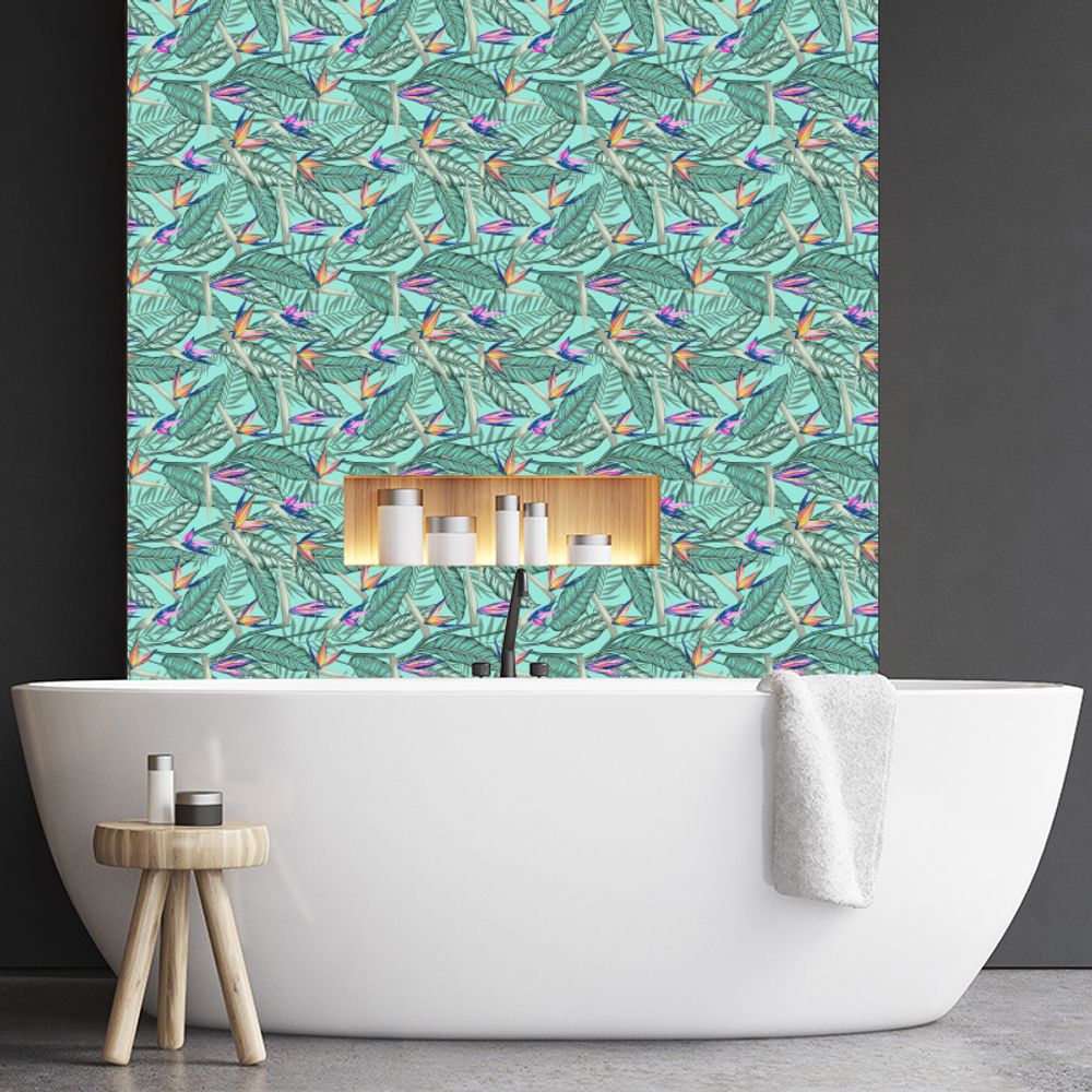 Ensembles muraux - Papier peint Exotique Floral Chic - EASY D&CO BY HD86