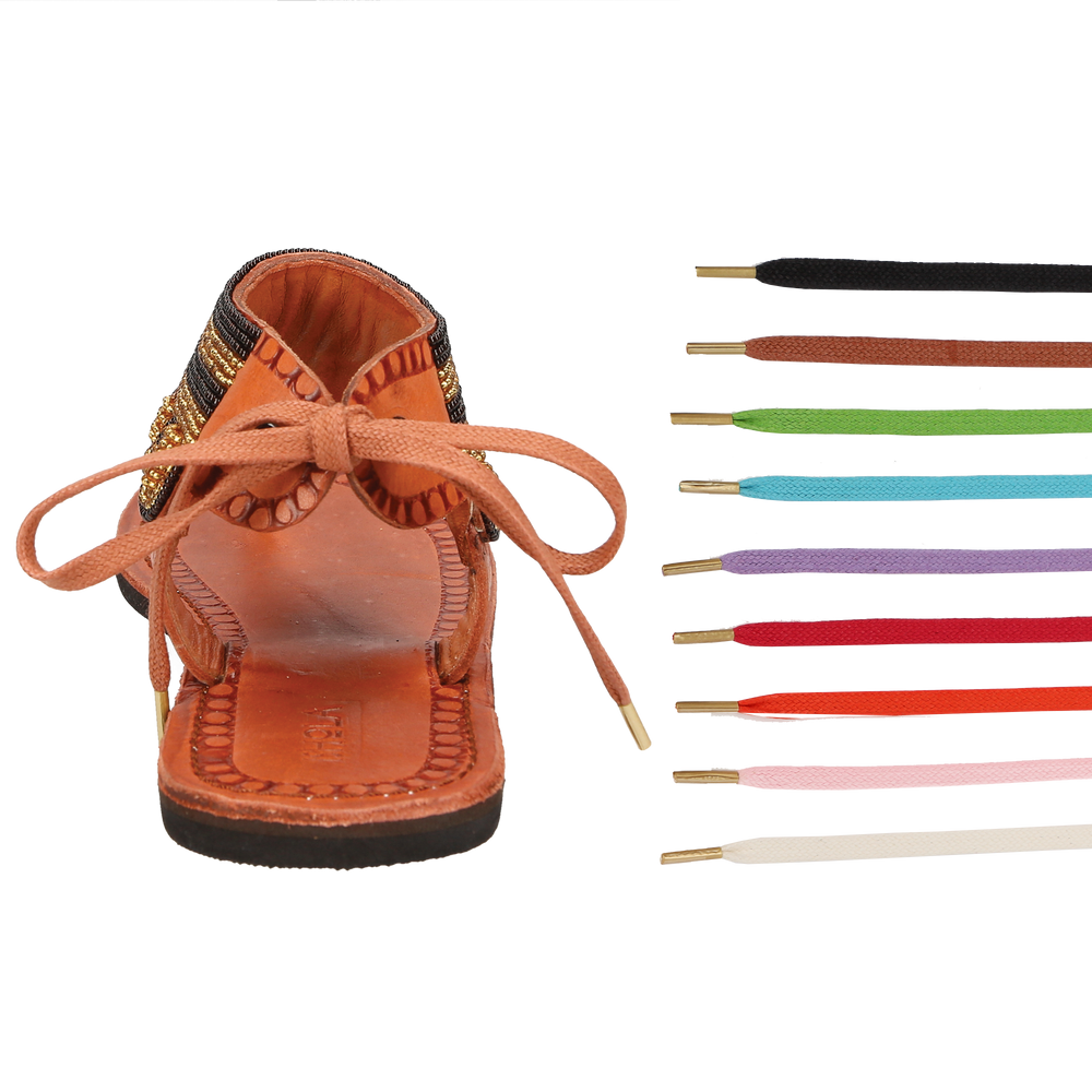 Shoes - LĀ gold and brown chocolate - ISHOLA