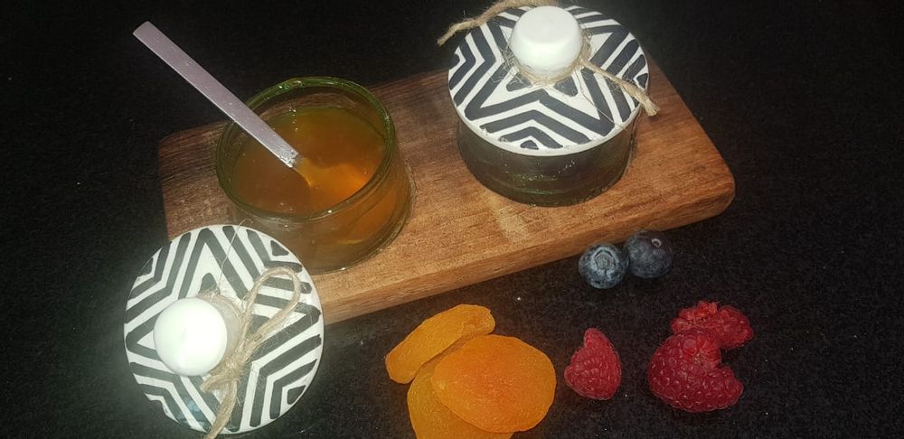 Decorative objects - Recycled ramekin with walnut board - ARTINOO