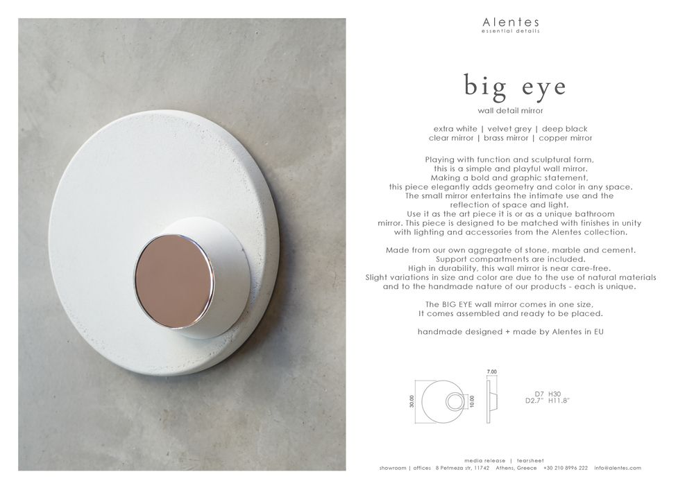 Sculptures, statuettes et miniatures - Miroir mural BIG EYE - ALENTES