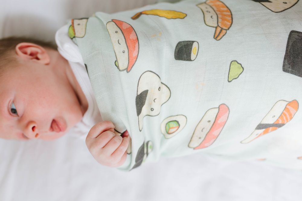 Kids accessories - Muslin Swaddle - Sushi - LOULOU LOLLIPOP