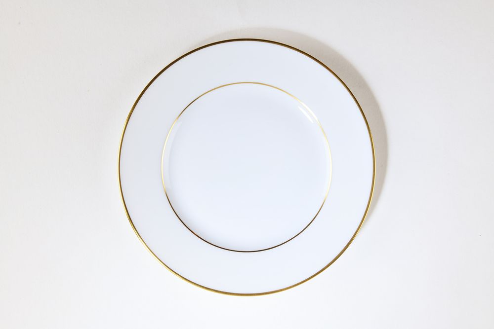 Couverts & ustensiles de cuisine - L'assiette plate ELEGANCE or mat - ALAIN BABULE