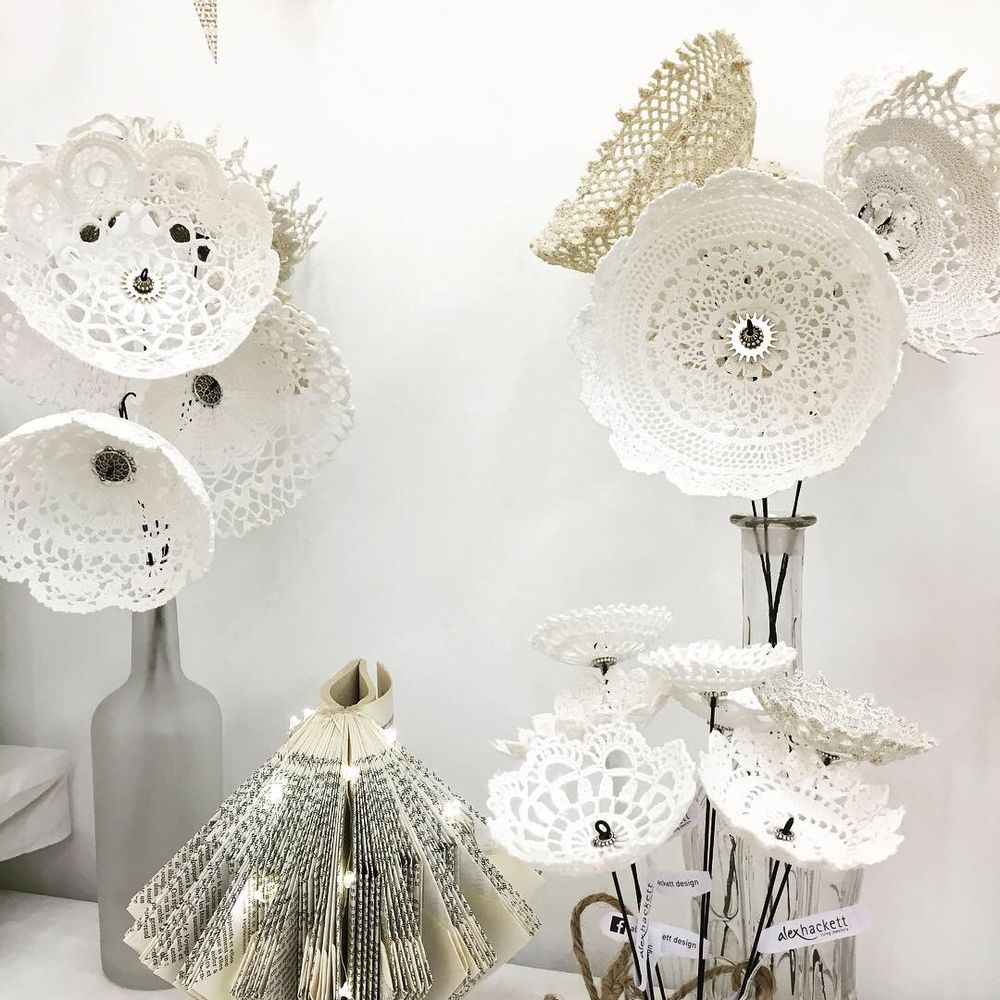 Décorations florales - Bouquets "Dentelle" Attrape rêve Fleurs en papier Alex Hackett - ALEX HACKETT