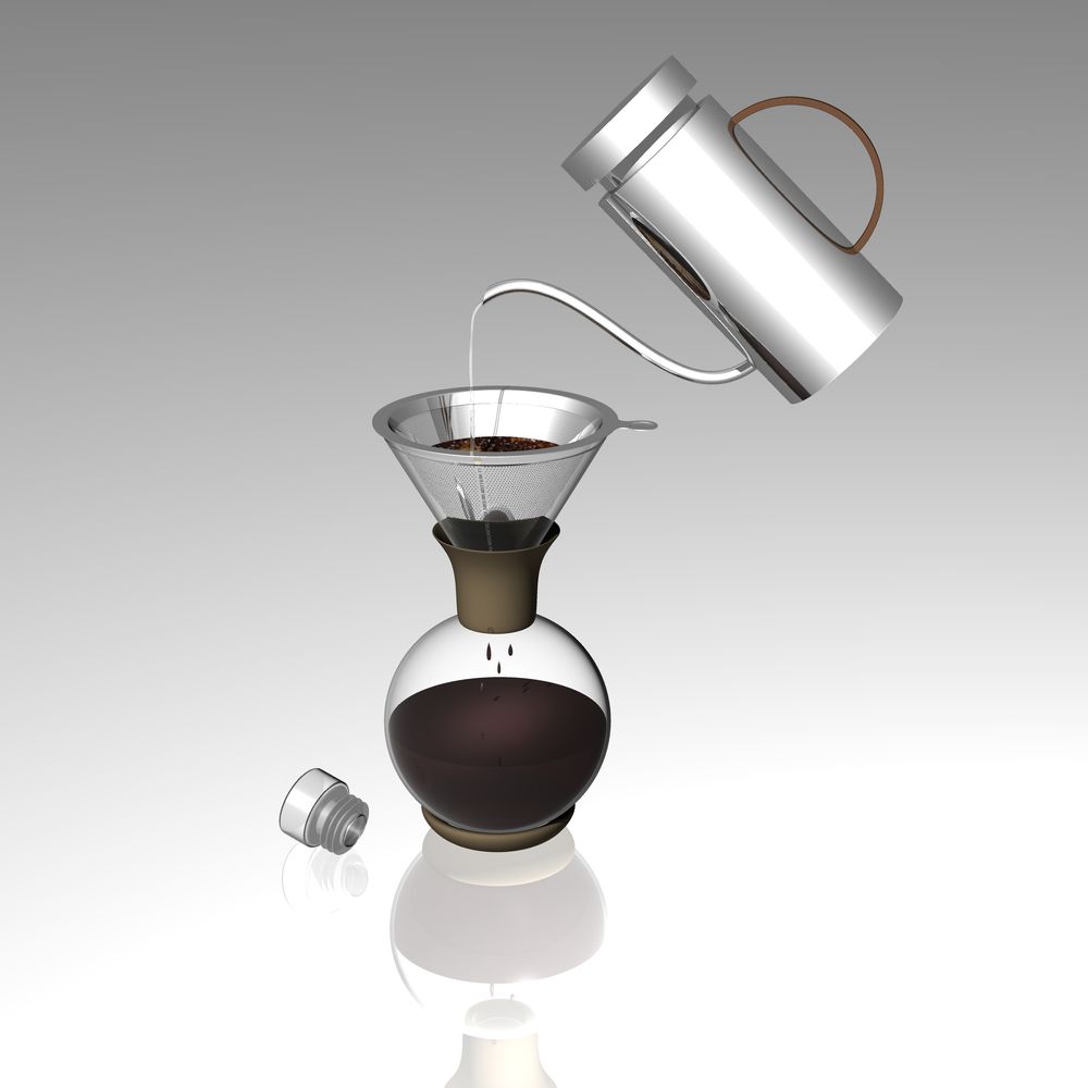Wine accessories - Sphère:  Wine Decanter and Coffee Brewer - SILODESIGN