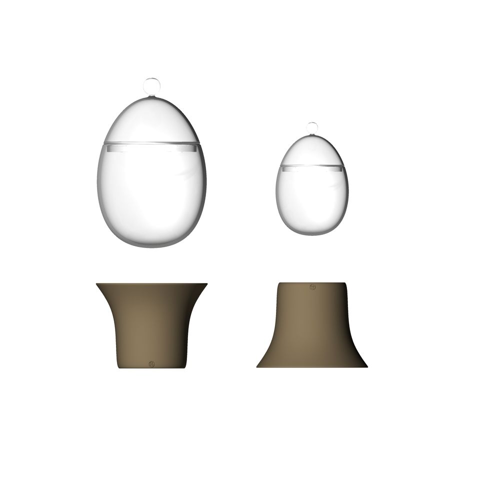 Guirlandes et boules de Noël - Les œufs en verres - SILODESIGN