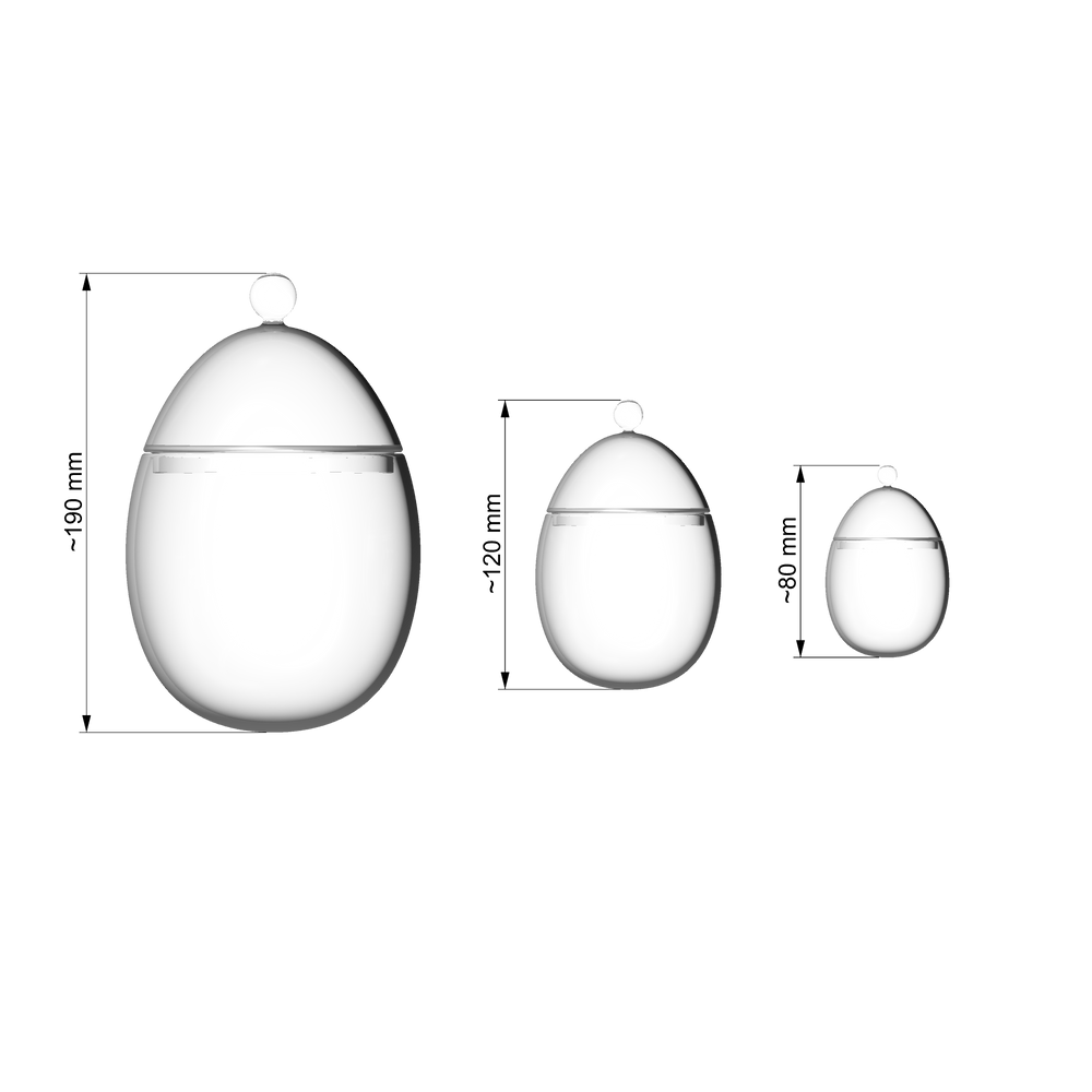 Guirlandes et boules de Noël - Les œufs en verres - SILODESIGN