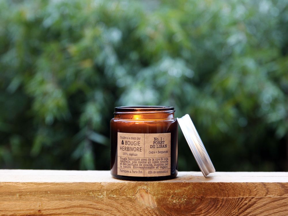 Decorative objects - No. 1 : FORET DU LIBAN - Cedar + Bergamot - Small - LA BOUGIE HERBIVORE