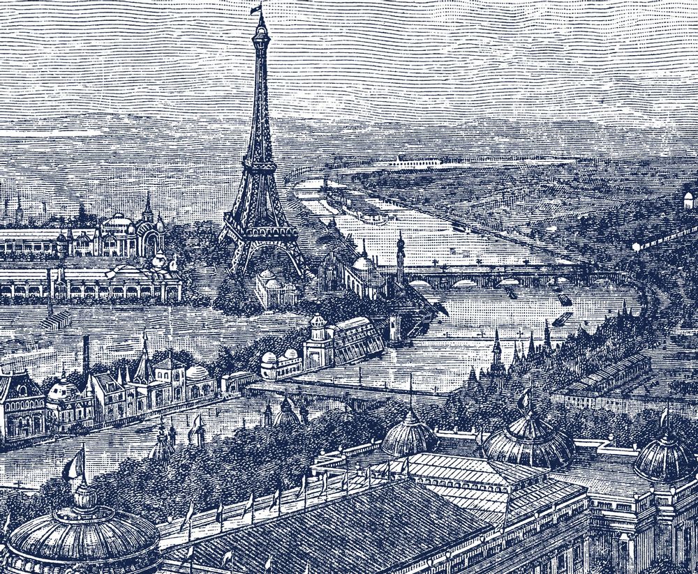 Autres tapis - Set de Table Gravure - Paris 1900 - CIMENT FACTORY
