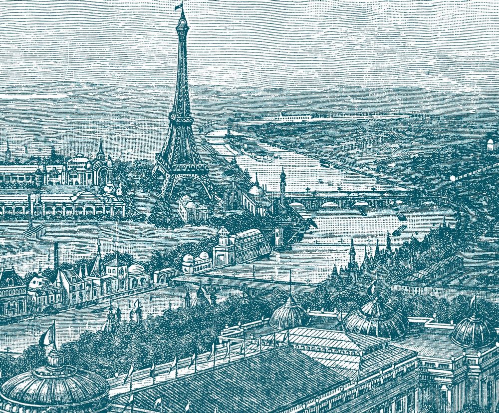Autres tapis - Set de Table Gravure - Paris 1900 - CIMENT FACTORY