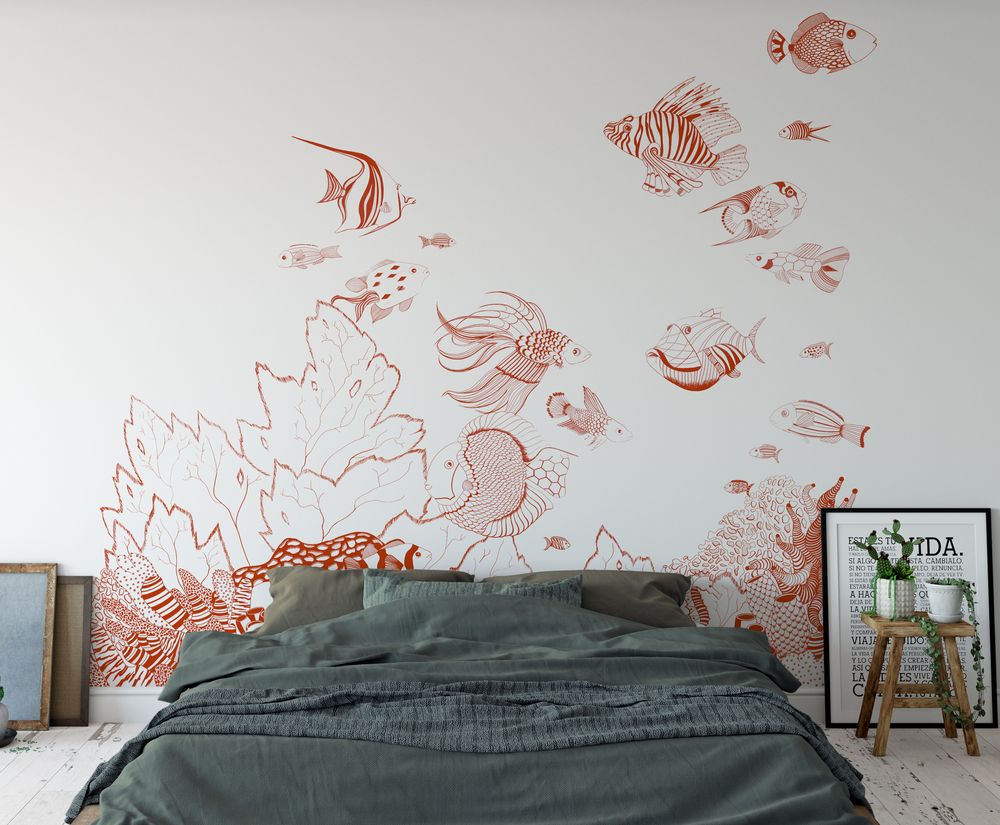Papiers peints - Strani Pesci – Edition Orange - AL&GORIA