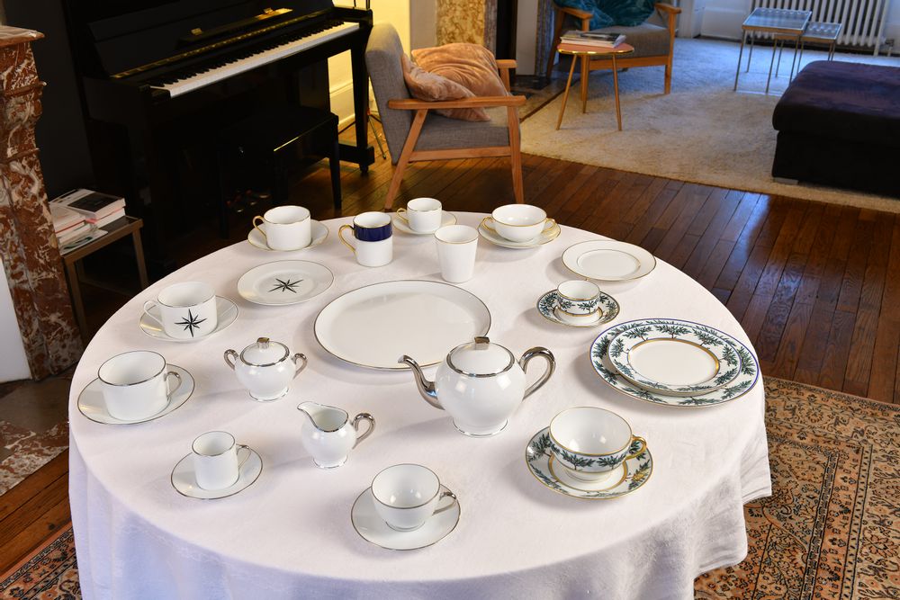 Tasses et mugs - La tasse café ELEGANCE platine brillant - ALAIN BABULE