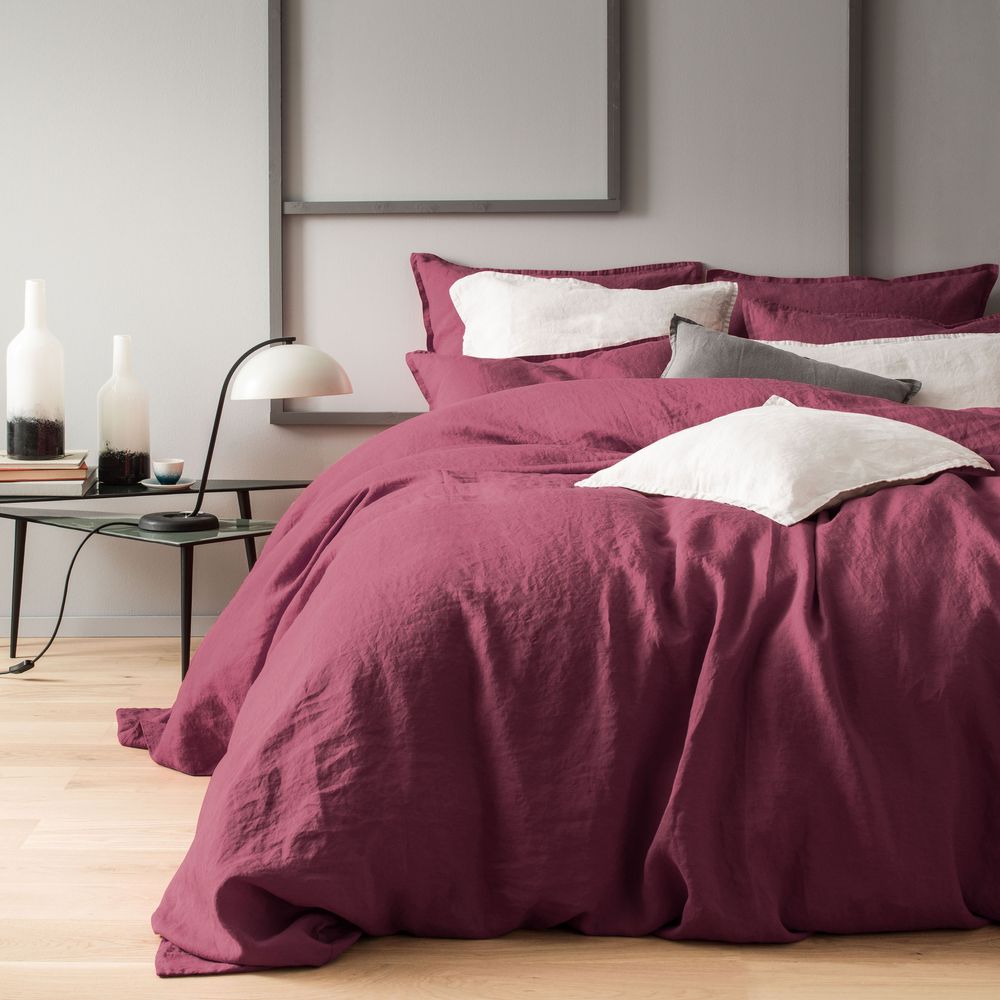 Linge de lit - Linge de lit Rêve de Lin - BLANC CERISE
