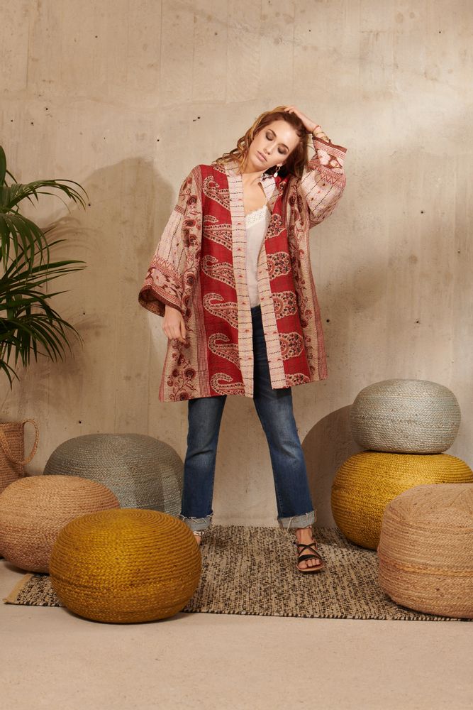 Prêt-à-porter - Kimono en soie - LA CABANE DE STELLA
