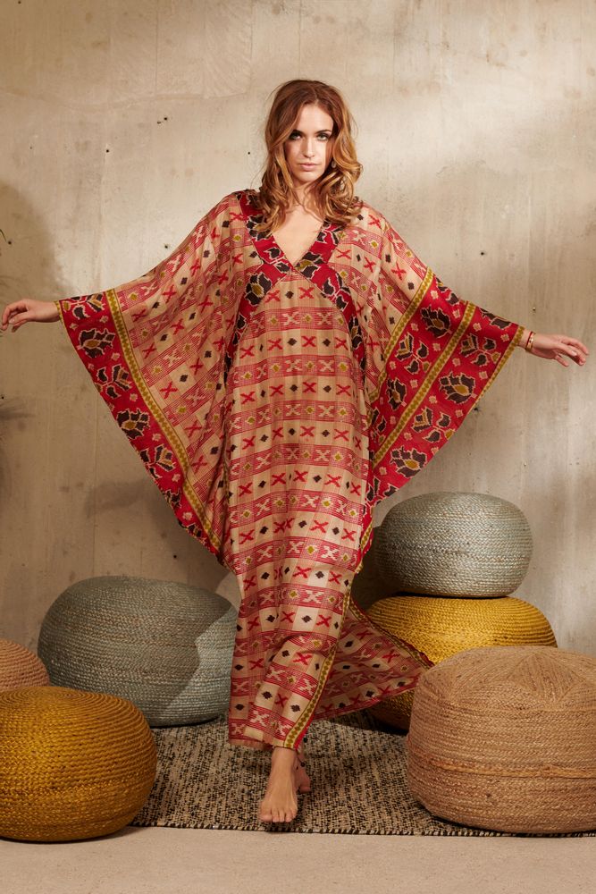 Prêt-à-porter - Caftan dos nu SARI - LA CABANE DE STELLA