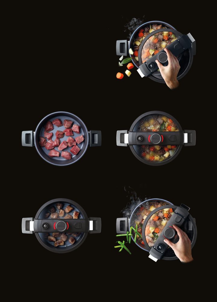 Stew pots - Diamond Active Lite Pot with Active Lite lid 24 cm item no. 124DALI - WOLL NORBERT GMBH