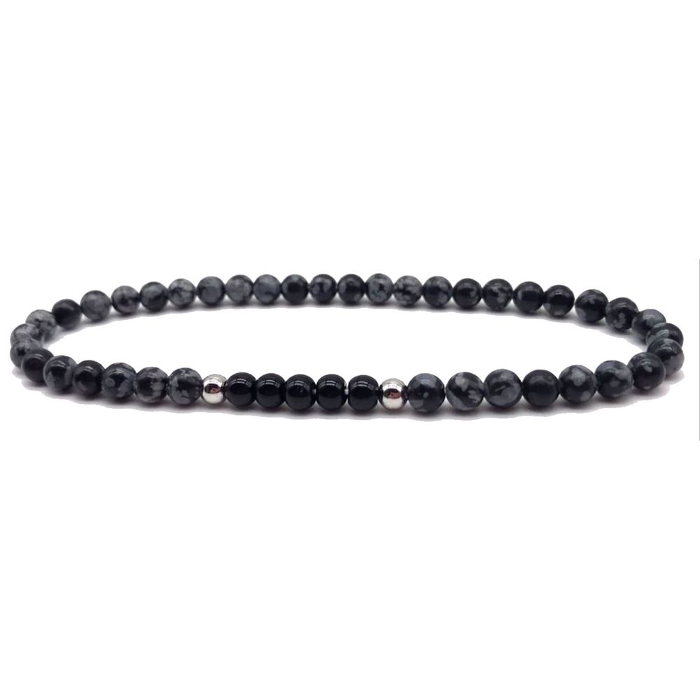 Jewelry - Stone Bracelet Obsidienne - Onyx - .POLYGON