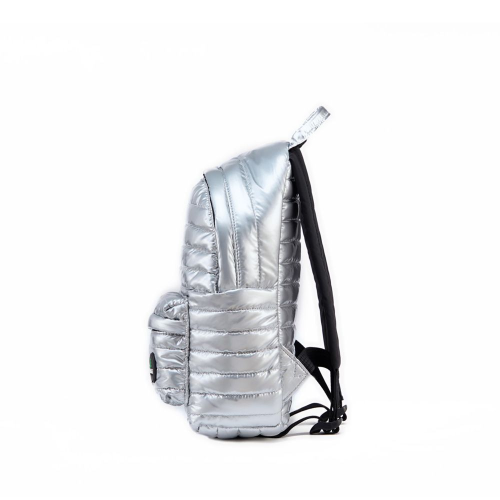 Bags and totes - MiDue_9 Backpack Metal – silver  - MUESLII