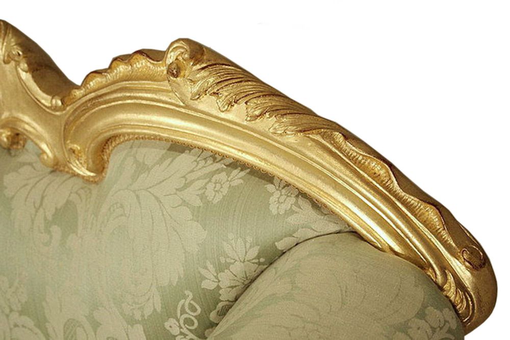 Sofas - Thomas Chippendale Hand Carved Gilded Sofa - THOMAS & GEORGE ARTISAN FURNITURE