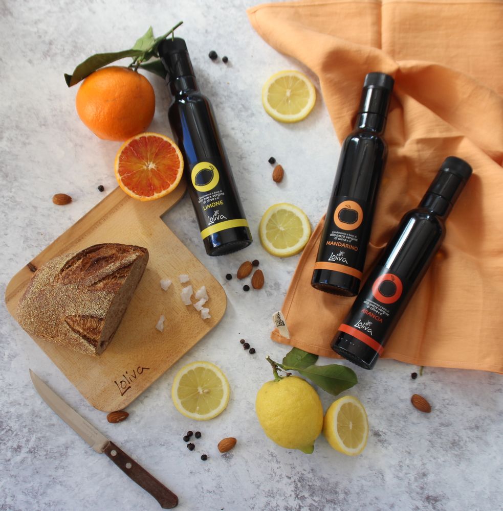 Condiments - Extra Virgin Olive Oils Intenso or Delicato, BIO/Organic and Citrus - LOLIVA FOOD MOOD