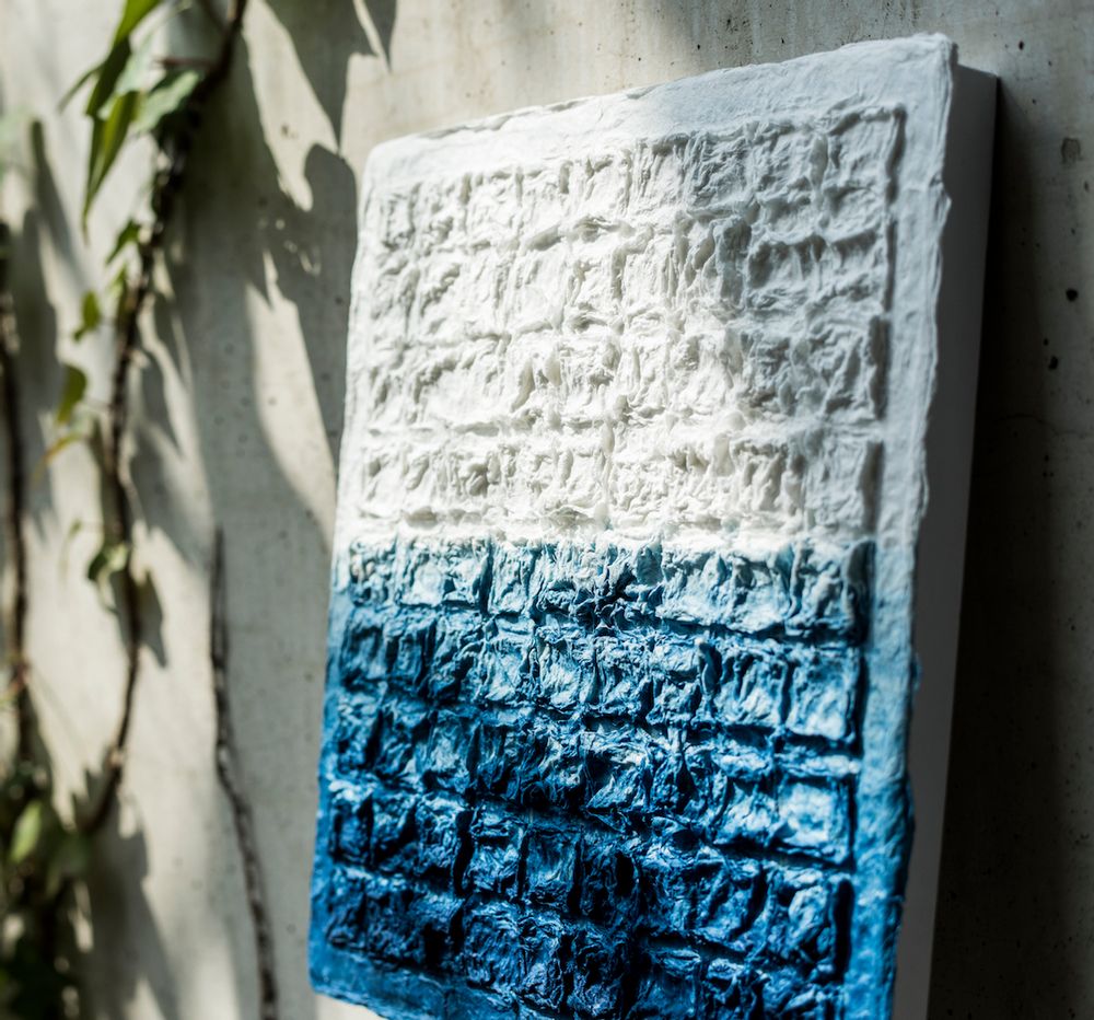 Decorative objects - INDIGO Handmade Washi Art Panels - AWAGAMI