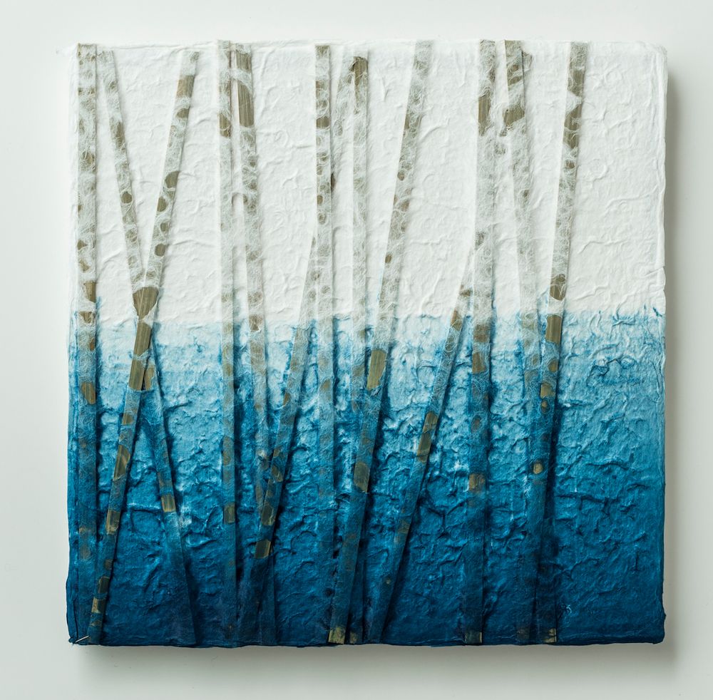 Decorative objects - INDIGO Handmade Washi Art Panels - AWAGAMI