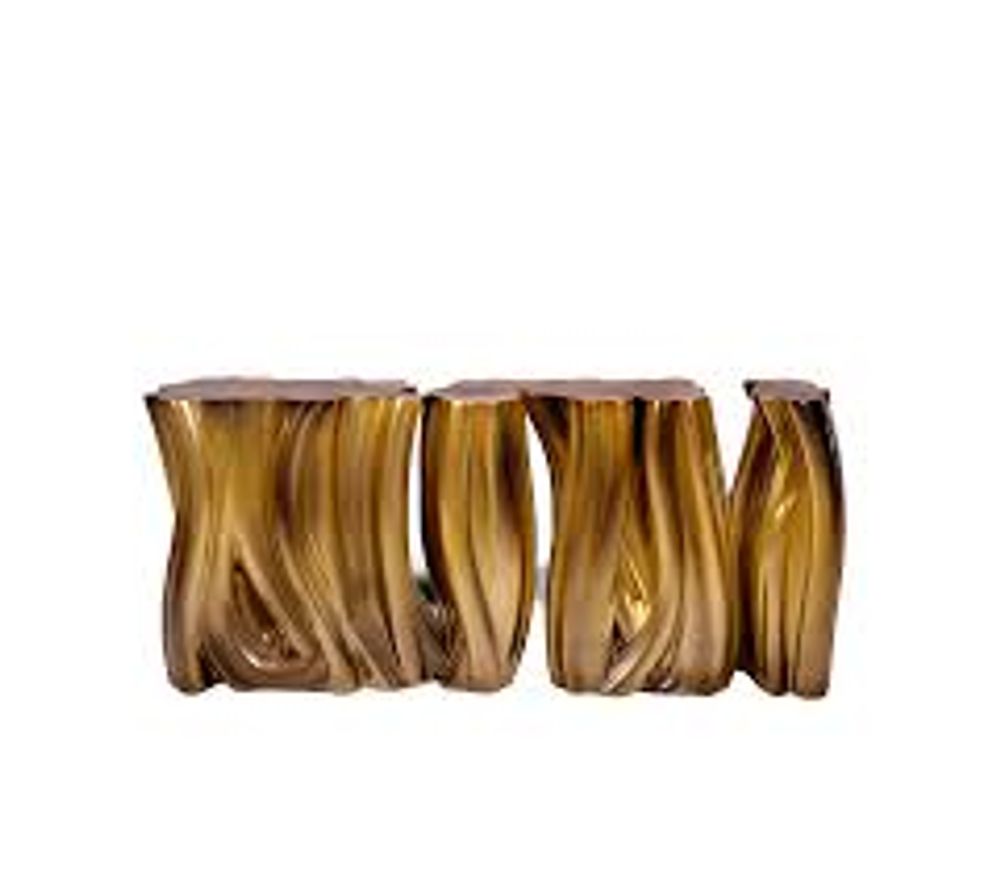 Console table - Monochrome Gold Console Table - COVET HOUSE