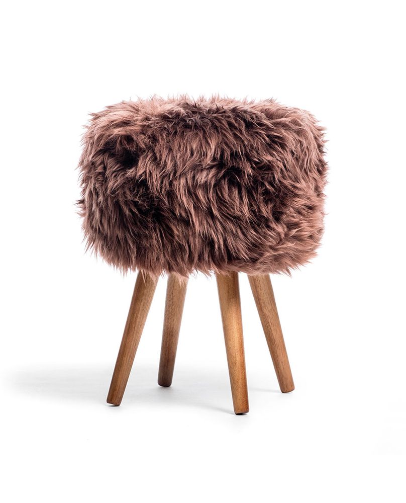 Design objects - Royal Dream New Zealand Sheepskin Stool - ROYAL DREAM