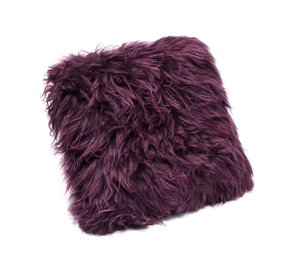 Fabric cushions - Royal Dream New Zealand Sheepskin Cushion - ROYAL DREAM