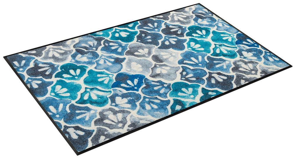 Tapis design - Blue Ground - WASH+DRY BY KLEEN-TEX