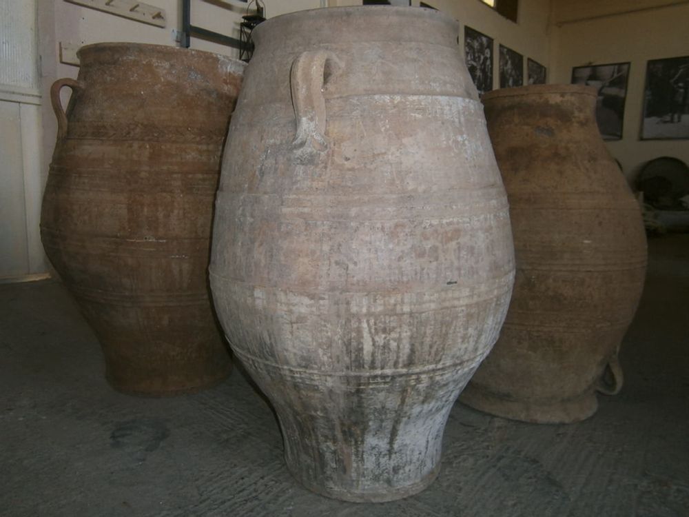 Ceramic - old Greek ceramic oil jars - SILO ART FACTORY