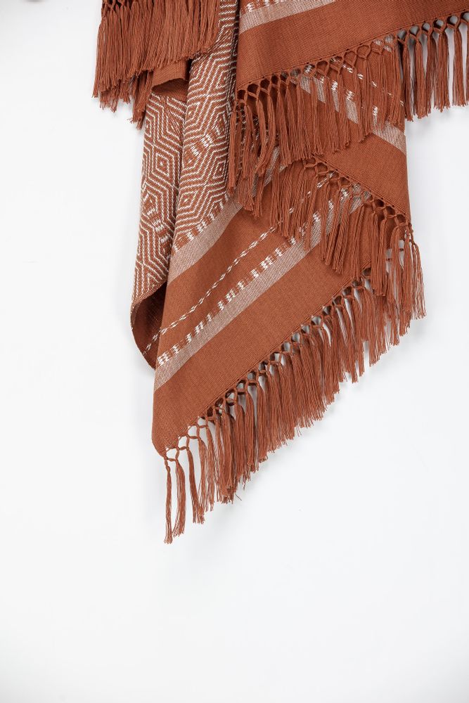 Objets de décoration - PLAID DIEGO, Terracotta - COUTUME