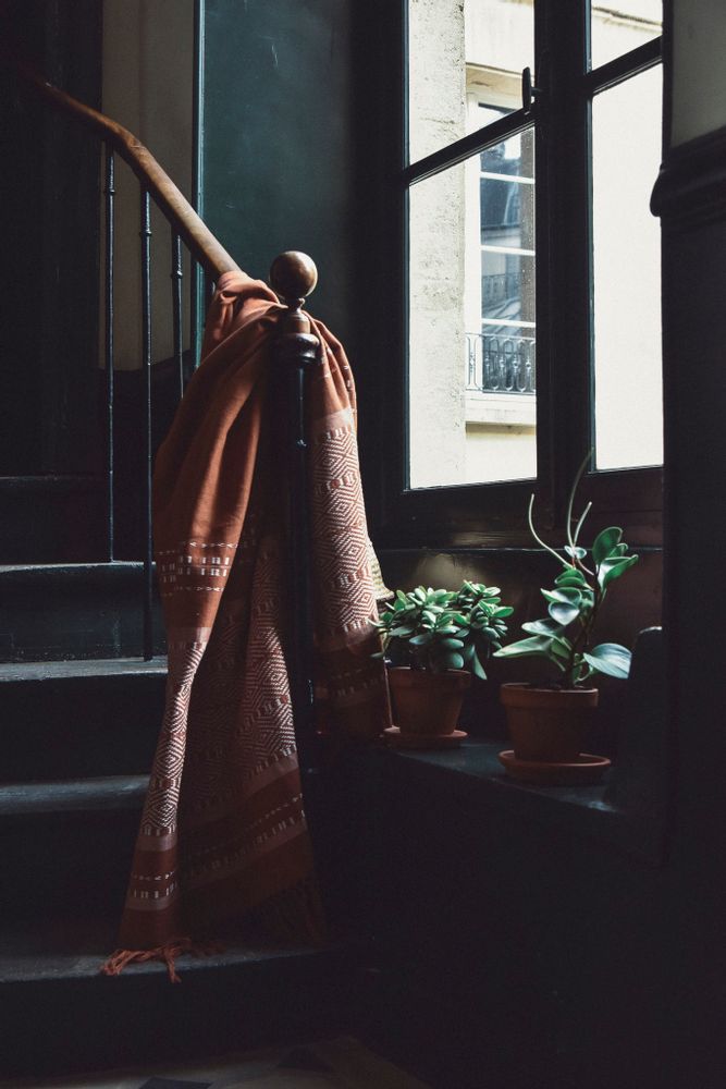 Objets de décoration - PLAID DIEGO, Terracotta - COUTUME