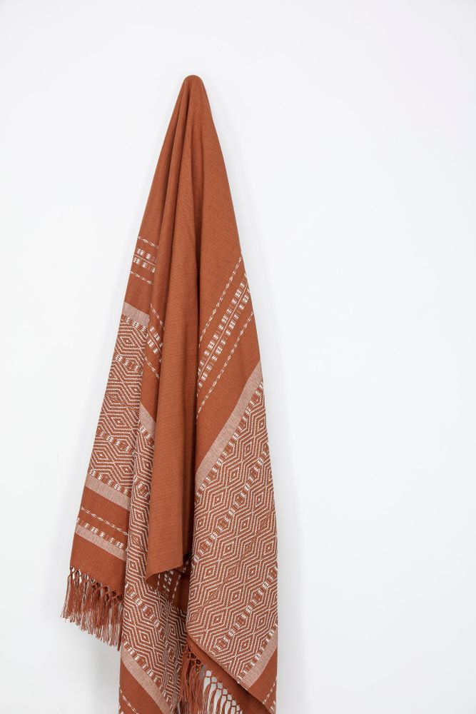 Objets de décoration - PLAID DIEGO, Terracotta - COUTUME