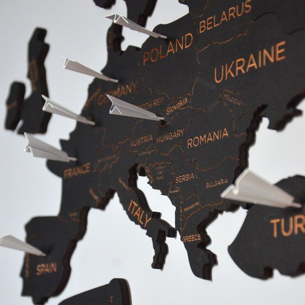 Other wall decoration - Wood Map of the World Map Wall Decor, handmade - ENJOYTHEWOOD