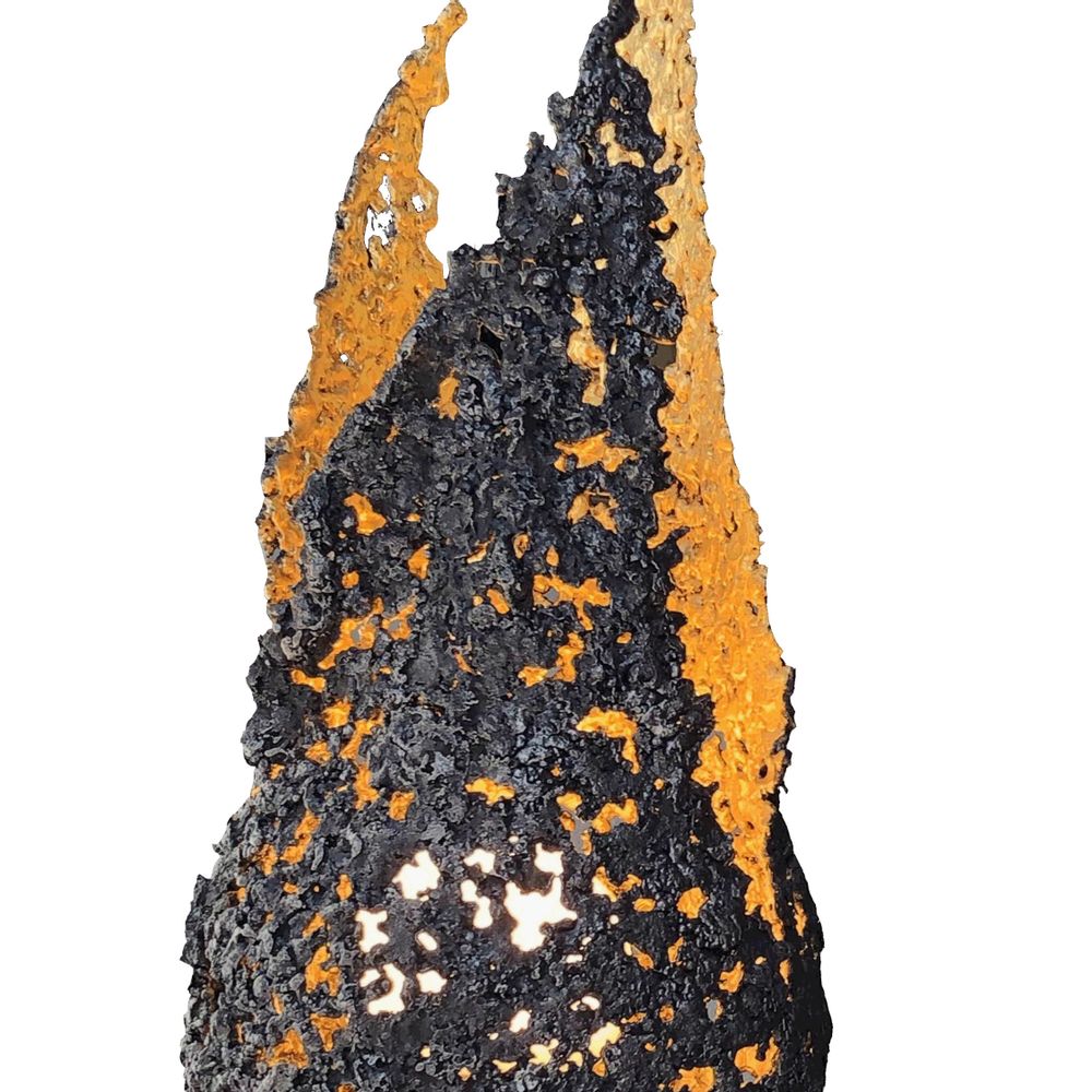 Desk lamps - Lamp sculpture Flame - PHILIPPE BUIL SCULPTEUR