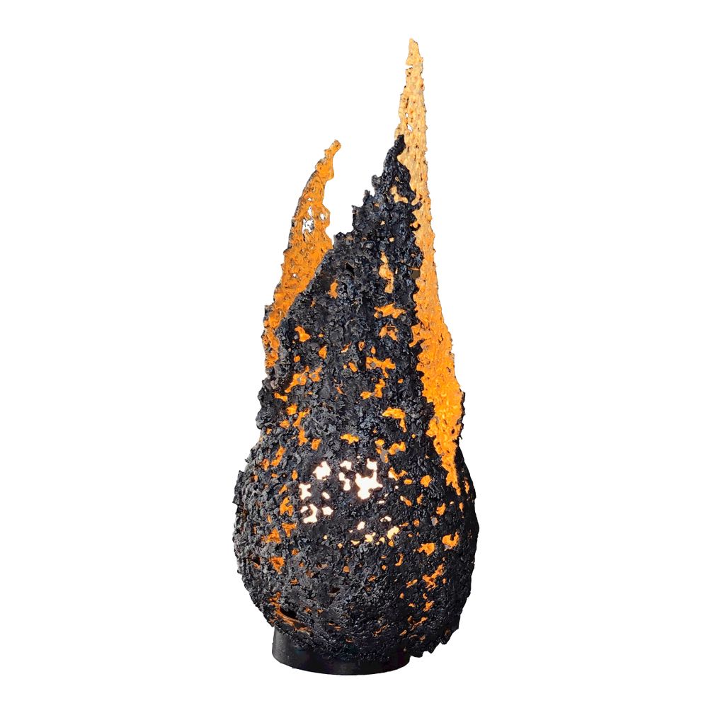 Desk lamps - Lamp sculpture Flame - PHILIPPE BUIL SCULPTEUR