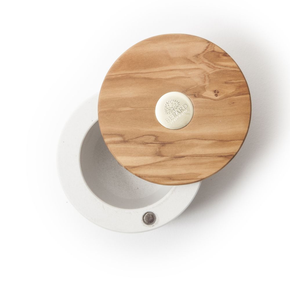 Boîtes de conservation - Main à sel ronde Millenari- Diamètre 100 mm / H 70 mm (Blanc ou Gris) - BROWNE EUROPE BERARD