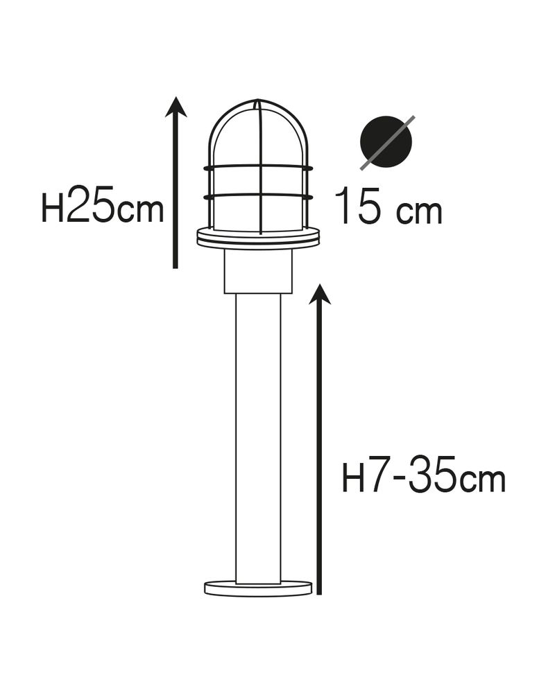 Lampadaires extérieurs - Brass Column Light no 65 - ANDROMEDA LIGHTING