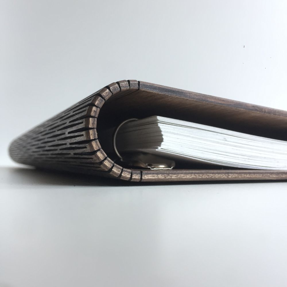 Other office supplies - Wood Cover Notebook / Journal / Cookbook / Photo Album - ENJOYTHEWOOD