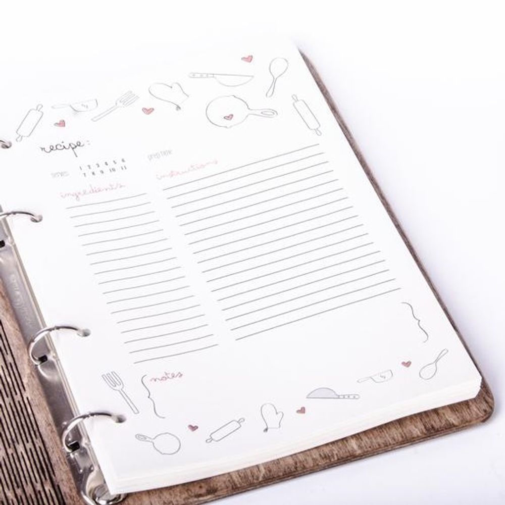 Other office supplies - Wood Cover Notebook / Journal / Cookbook / Photo Album - ENJOYTHEWOOD